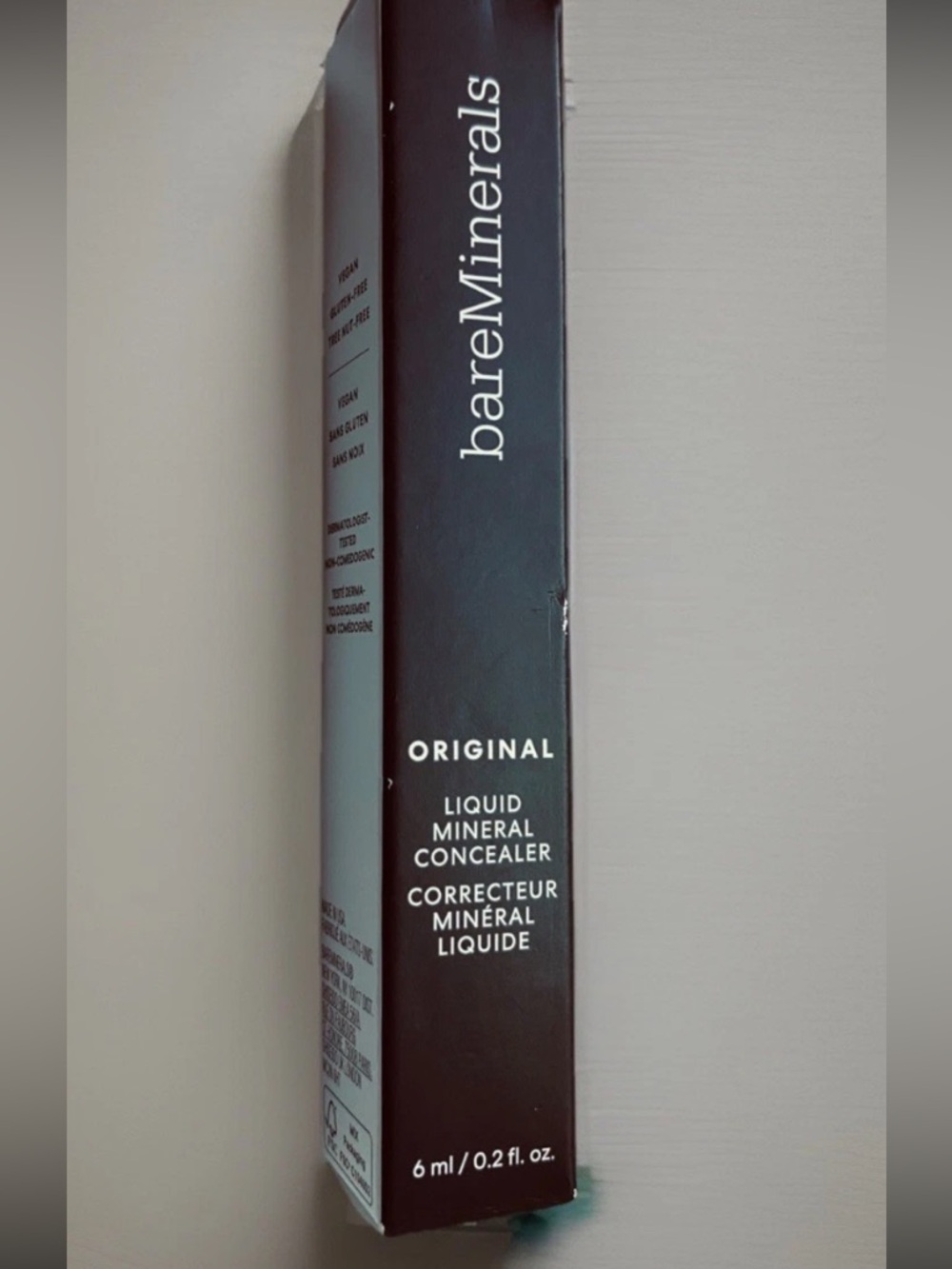 NIB bareMinerals Liquid Concealer Original Shade Deep 6C Ebony Skin Mineral 1322